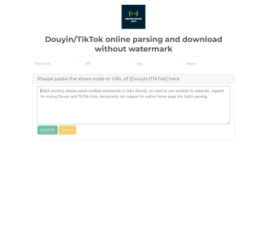 Douyin/TikTok 解析下载